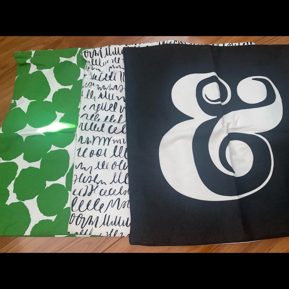 Set of 3 Kate Spade pillow cases